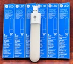 6 Ge 91404, 5W Lamp LED5GX23/827 = Cfl, 13W/7T4/T/GX23/PH, Plug & Play. Fixed Price $15.39.