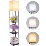 Gupuzm 3-COLOR Temp Floor Lamp W/ Shelves, Modern Standing For Living. Fixed Price $56.99.