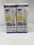 Two Pack !hygrade Satco ED17 (S3128) 100W Medium Base High Pressure Sodium Lamp. Fixed Price $17.98.