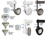 MR16 GU5.3 Track Lighting Heads Fixtures Metal 12V Bulbs 120V. Fixed Price $13.99.