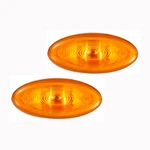 Fit For Peterbilt Side Marker Light Hood Lamp Yellow With 2WHITE Bulbs. Fixed Price $35.99.