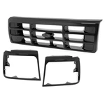 Almuloo Grill+headlight Bezels Compatible With 1992-1996 Ford Bronco F-150 F-.... Fixed Price $217.61.