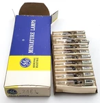 Box Of 10 General Electric 24E1 Vintage Miniature Lamps Volt 8.4 Watt T2. Fixed Price $14.99.