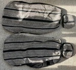 West Coast Kids Auto Seat Covers Set Front Driver Passenger Black Gray Pattern. Fixed Price $40.00.