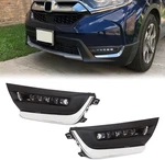 Fog Light W/chrome Bezel Led Drl Compatible With 2017-2019 Honda Crv Cr-v Daytim. Fixed Price $109.99.