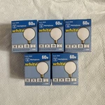 (5) Replacement Bulbs Westinghouse 03840 60W , 120V .. White Nos. Fixed Price $29.90.