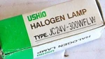 Ushio JC24V-300WFLW Replacement Halogen Lamp, Light, New In Box. Fixed Price $8.99.