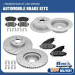 Front Rear Brake Rotors+ceramic Pads Kit Set Subaru Legacy Impreza Forester. Fixed Price $153.55.