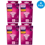 Philips MR16 5.2W Led 3000K GU5.3 4 Pack New. Fixed Price $30.00.