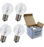 Haraqi Bulbs For Lava Lamps, Glitter S11 Shape E17 25 Watt 4 Pack. Fixed Price $11.99.
