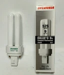 (6) CF9DD / 827 20689 Sylvania Dulux 9W G23-2 Base Fluorescent Bulbs. Fixed Price $24.95.
