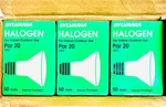 Sylvania Halogen Narrow Flood Light Bulb 50PAR20/CAP/NFL30/SLI 130V (15 Pack). Fixed Price $345.00.