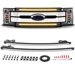 Dual 37" Amber Drl Led Grille Light Bar Kit Front Accent Ba.... Fixed Price $134.25.