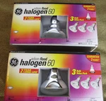 2, 3-PACKS (6-BULBS) 60WATT Par 38 Floodlight 700 Lumen 2YR Halogen. Fixed Price $39.95.