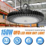 150W Led Ufo High Bay Light 0-10V Dimmable Workshop Warehouse Fixture 5000K. Fixed Price $83.00.