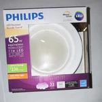Philips Led Recessed Retrofit Trim 4" 65W Eq 11W Soft White Cri 90. Fixed Price $63.00.