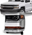 Headlight Assembly Compatible With Chevy Silverado 1500 2016 2017 2018 (hid/xeno. Fixed Price $206.99.