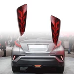 Geegeetop Red Led Rear Bumper Reflectors Fog Brake Tail Light Lamps Accessori.... Fixed Price $40.82.