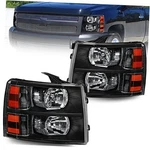 Headlight Assembly Compatible With 2007-2013 Chevy Chevrolet Black/clear/amber. Fixed Price $168.53.