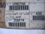 400 Sylvania SK3/CWT Fuse 3" Lds Autolamp 39074 #824. Fixed Price $600.00.