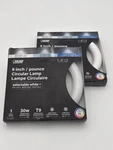2-PACK Feit Electric Circular Led Light 30W T9 Neutral/cool/daylt. Fixed Price $13.99.