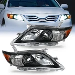 Headlight Assembly Compatible 2010-2011 Toyota Camry Black Housing Amber Nilight. Fixed Price $209.99.