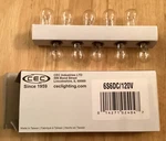 Cec Industries #6S6 Dc Bulbs, V, W, BA15D Base, S-6 Shape (box Of 10). Fixed Price $16.25.