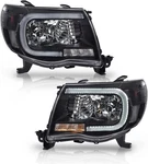 Led Drl Headlights Assembly Compatible With Toyota Tacoma 2005-2011 Clear Lens. Fixed Price $209.99.