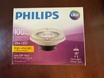 Philips 458562 Dimmable 20W 12V 3000K 15 Degree AR111 Led Bulb Diameter 4.25". Fixed Price $25.50.