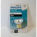 Philips Indoor Spot Light Bulb 40W R14 Frost Medium Base 120V 250 Lumens. Fixed Price $9.99.