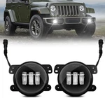 4 Inch Led Fog Lights Fit For 2007-2018 Jeep Wrangler Jku Tj Lj, Pair Of Fr. Fixed Price $57.99.