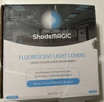 Shademagic Fluorescent Light Covers Filter Package Of 4 New Open Box. Fixed Price $20.00.