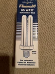 Lights Of America Fluorex 65 Watt Fluorescent Bulb 9166B. Fixed Price $5.99.