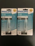 Philips Postlight Candelabra Base, Clear BA9, 25W Bulb, 150 Lumens. Fixed Price $8.50.