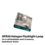HPR50 Halogen Lamp For 4-CELL Flashlights + 6V Lanterns, Radioshack. Fixed Price $7.20.