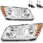 Pair Of Headlights Assembly For 2009-2020 Dodge Journey Headlamp Replacement Ch. Fixed Price $193.99.