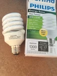 Philips Mini Twister Watts = 75 Last 11 Years Warm White 822187. Fixed Price $5.00.
