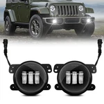 4 Inch Led Fog Lights For 20072018 Jeep Wrangler Jku Tj Lj Clear Lens Pair. Fixed Price $48.88.