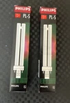 (2) Philips 13W Pin GX23 Warm White Single Twin Tube Cfl Bulb. Fixed Price $10.95.