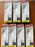 7 New Satco S3284 60W Clear Torpedo Candelabra Small Base Bulbs Free S/h Usa. Fixed Price $29.95.