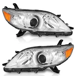 Headlights Assembly For 2011-2020 Toyota Sienna Halogen Headlamps Left+right. Fixed Price $96.75.