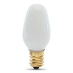 Feit Electric BP4C7/W/4 Incandescent Lamp, White W, Candelabra. Fixed Price $17.14.