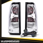 Tail Lights Brake Lamps Chrome Fit For 2003-2006 Chevy Silverado 1500 2500 3500. Fixed Price $55.20.