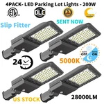 4PC 200W Parking Lot Light,led Street With Dusk Dawn PHOTOCELL,100-277V. Fixed Price $332.59.