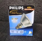 New 45W Philips Long Life Halogen Lamp 45PAR38/IRC/WFL40 (m). Fixed Price $10.00.