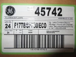 Ge 45742 Fluorescent Lamps F17T8/SPX30/ECO 3000K Pack Of 24. Fixed Price $63.00.