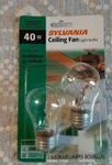 Case (6) Sylvania 10036 2PKS Ceiling Fan Light Bulbs 40 W, A15 Medium E26. Fixed Price $13.09.