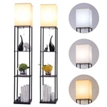 Gupuzm 3-COLOR Temp Floor Lamp W/ Shelves, Modern Standing For Living. Fixed Price $113.99.