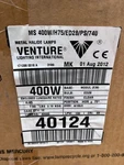 Case 12 Pcs Venture Lighting Pulse Start MS400W/H75/ED28/PS/740 Lamps Bulbs. Fixed Price $272.00.