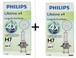 2X H7 Philips 4X 55W 12V PX26D 12972. Fixed Price $21.59.